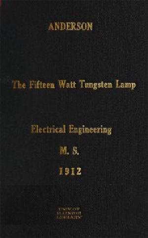 [Gutenberg 50588] • The Fifteen Watt Tungsten Lamp